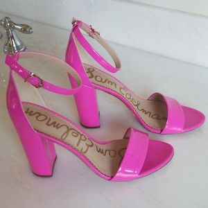 Hot Pink Block Heels Patent 9.5 Sam Edelman